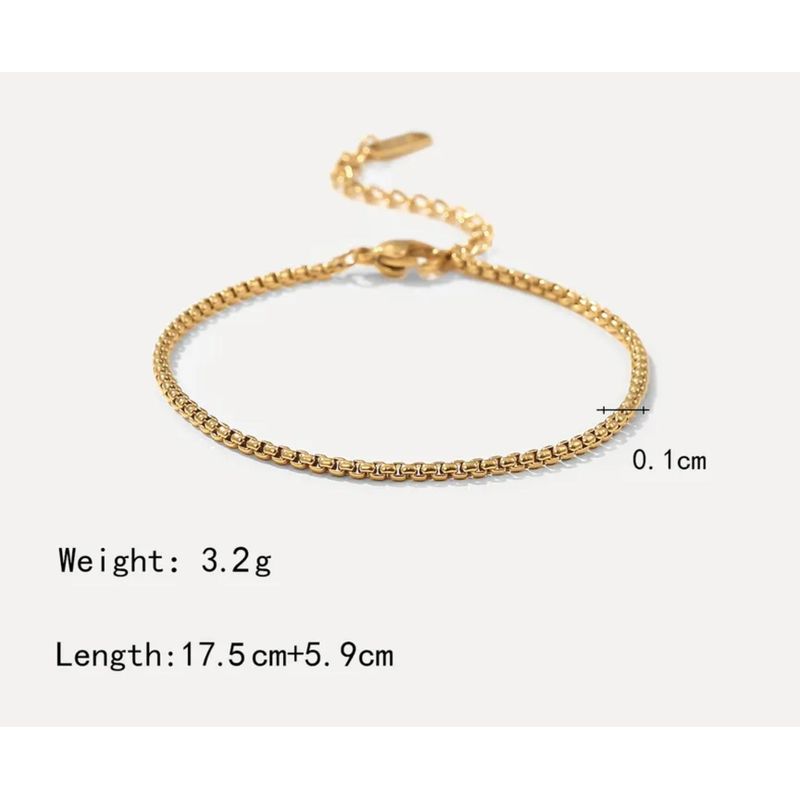 GENERICO - PULSERA MUJER Bañada En Oro De 18k MODELO FINÍSIMA