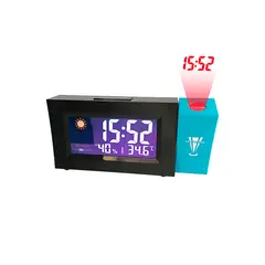 DBLUE - Reloj Alarma Con Pantalla LED Proyección de Números
