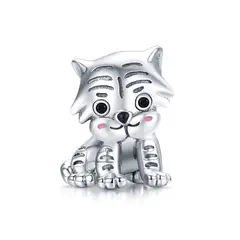 SILVER HEART - Charm Tigre Cachorro en Plata Fina 925