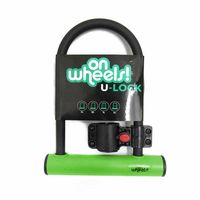 Candado U-lock Corto Con Soporte - Verde