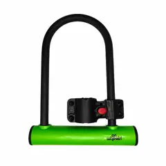 ONWHEELS - Candado U-lock Corto Con Soporte - Verde