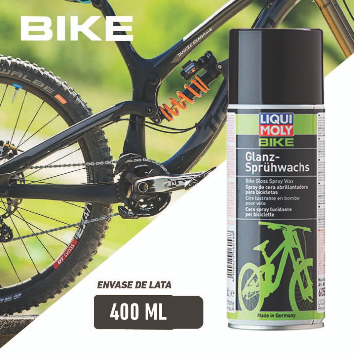 LIQUI MOLY - Cera Para Protección De Bicicletas Glanz Sprüwachs