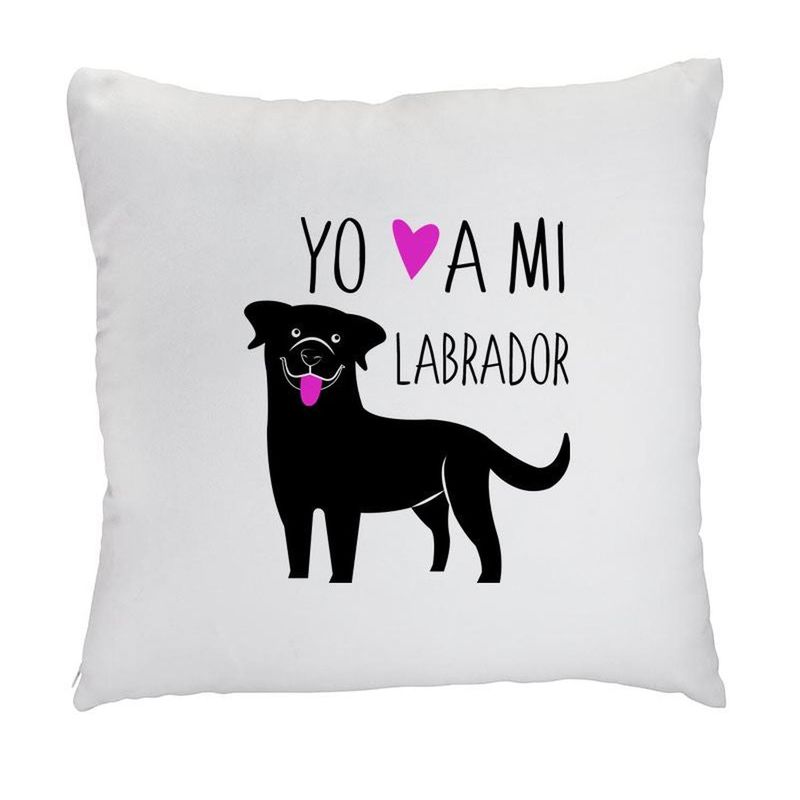 PETFY - Cojín - Labrador - Negro.