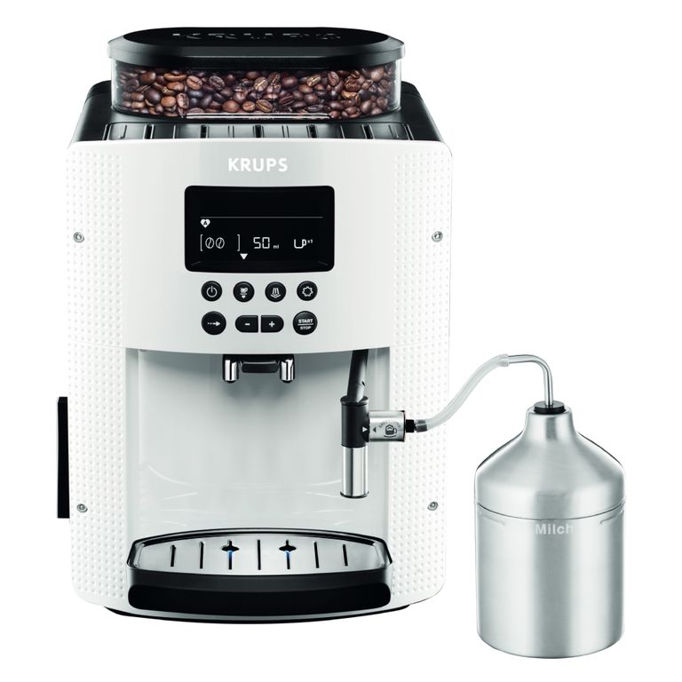 Cafetera Espresso Full Auto Display Blanca + Lechero