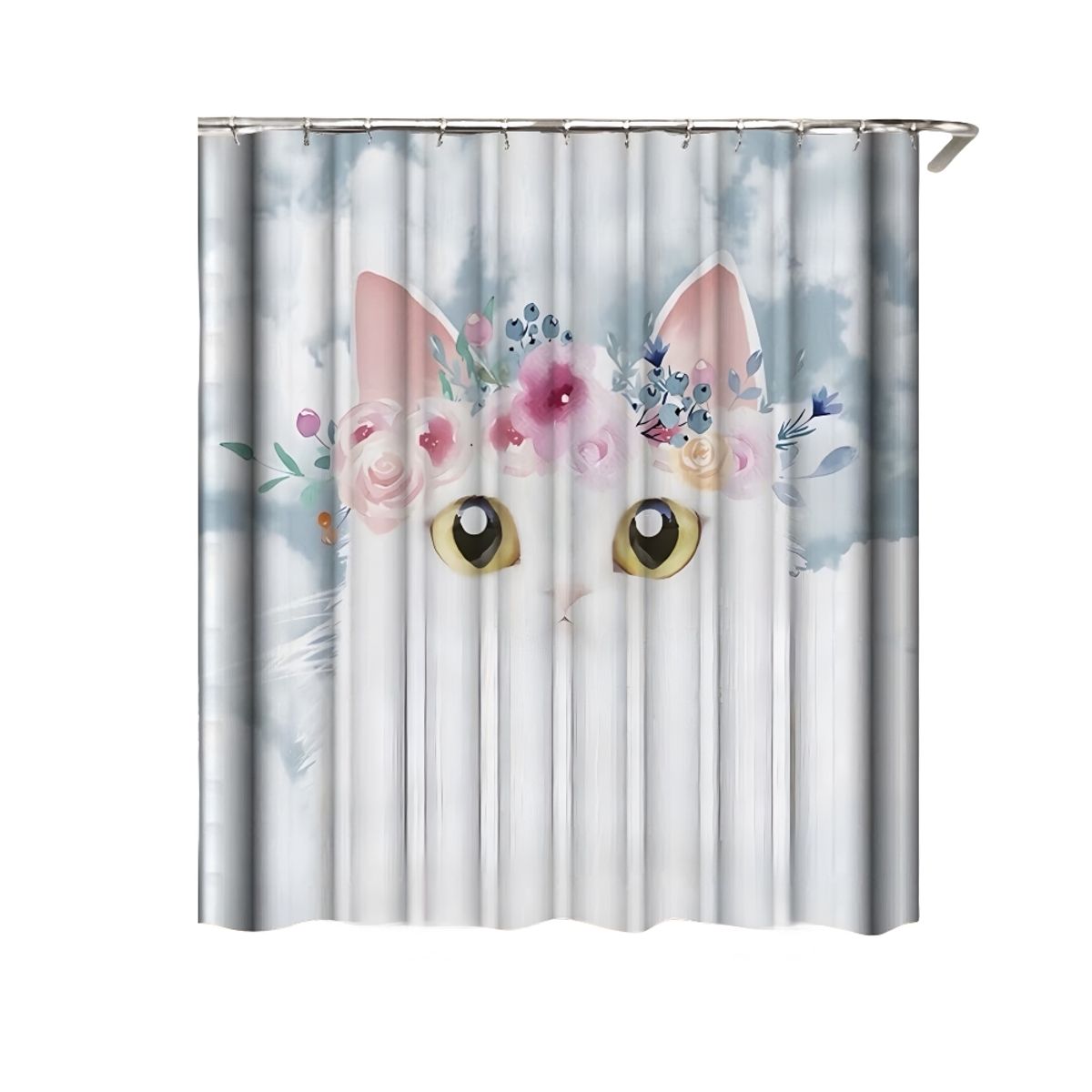 GENERICO - Cortina de Baño de tela mas FORRO Impermeable