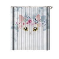 Cortina de Baño de tela mas FORRO Impermeable