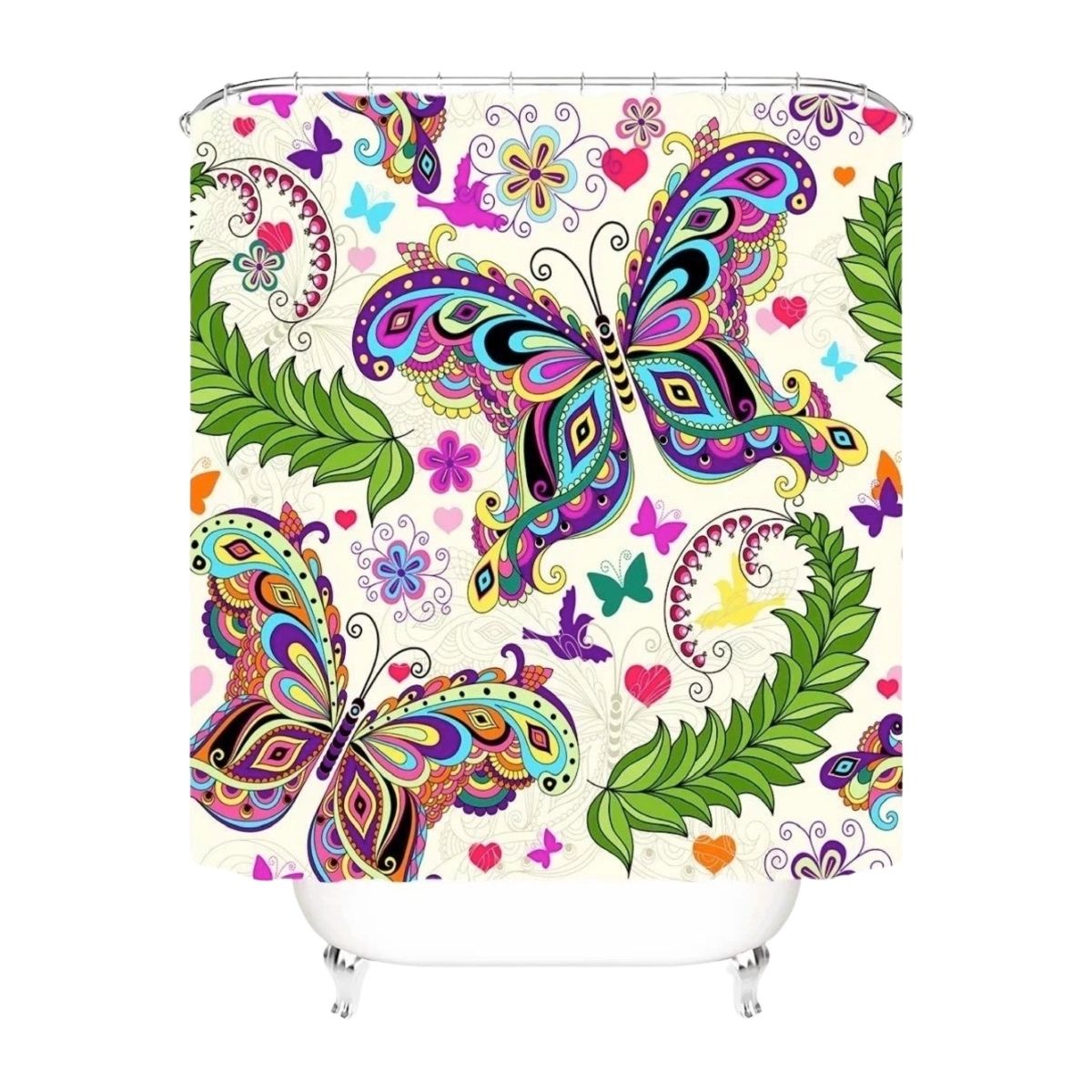 GENERICO - Cortina de Baño de tela mas FORRO Impermeable