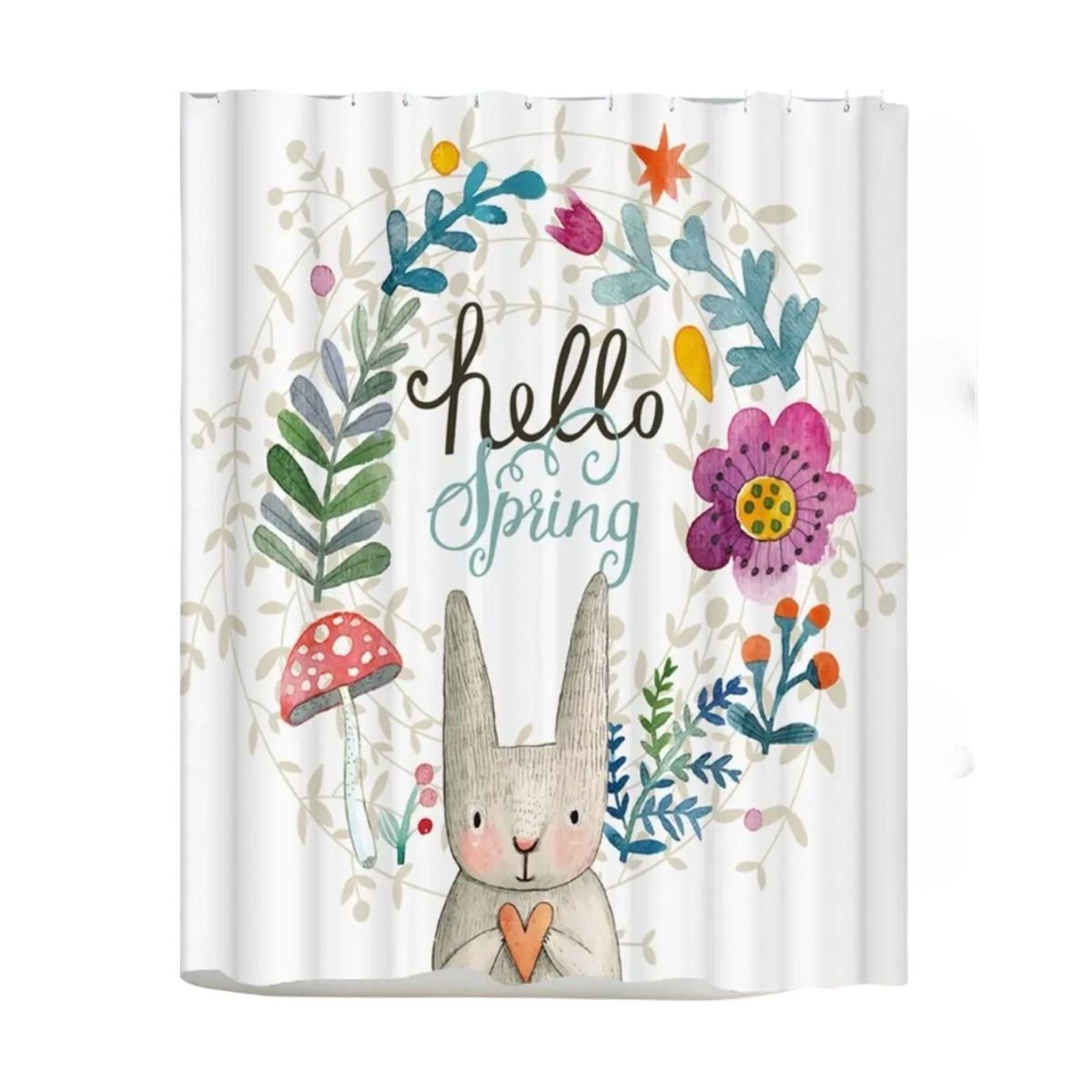 GENERICO - Cortina de Baño de tela mas FORRO Impermeable