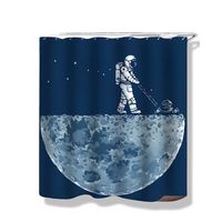 Cortina de Baño de tela mas FORRO Impermeable