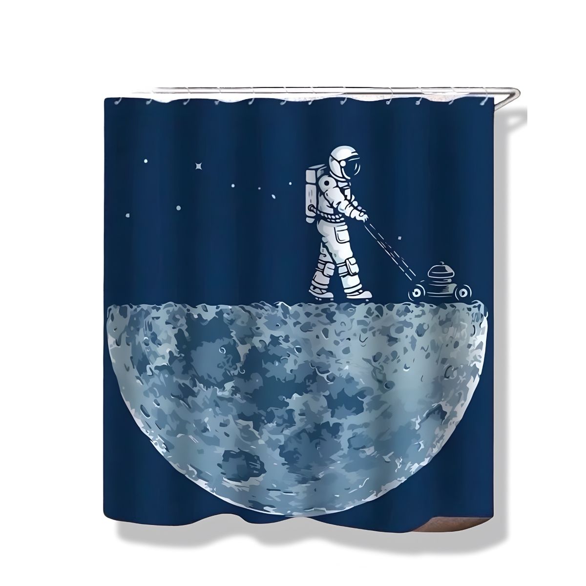 GENERICO - Cortina de Baño de tela mas Forro de ducha impermeable