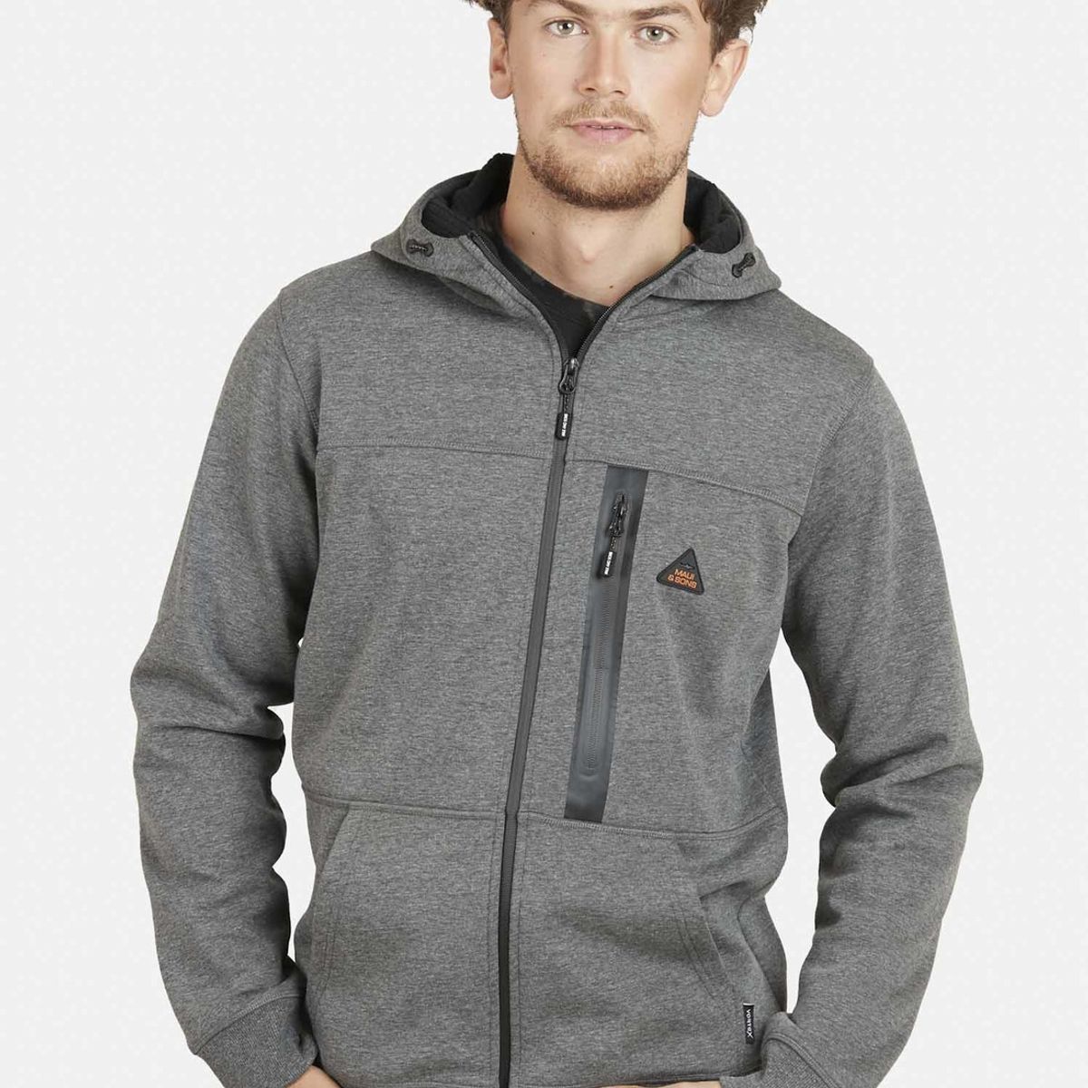 MAUI AND SONS - Poleron NORDICTONE Hombre Gris Maui and Sons