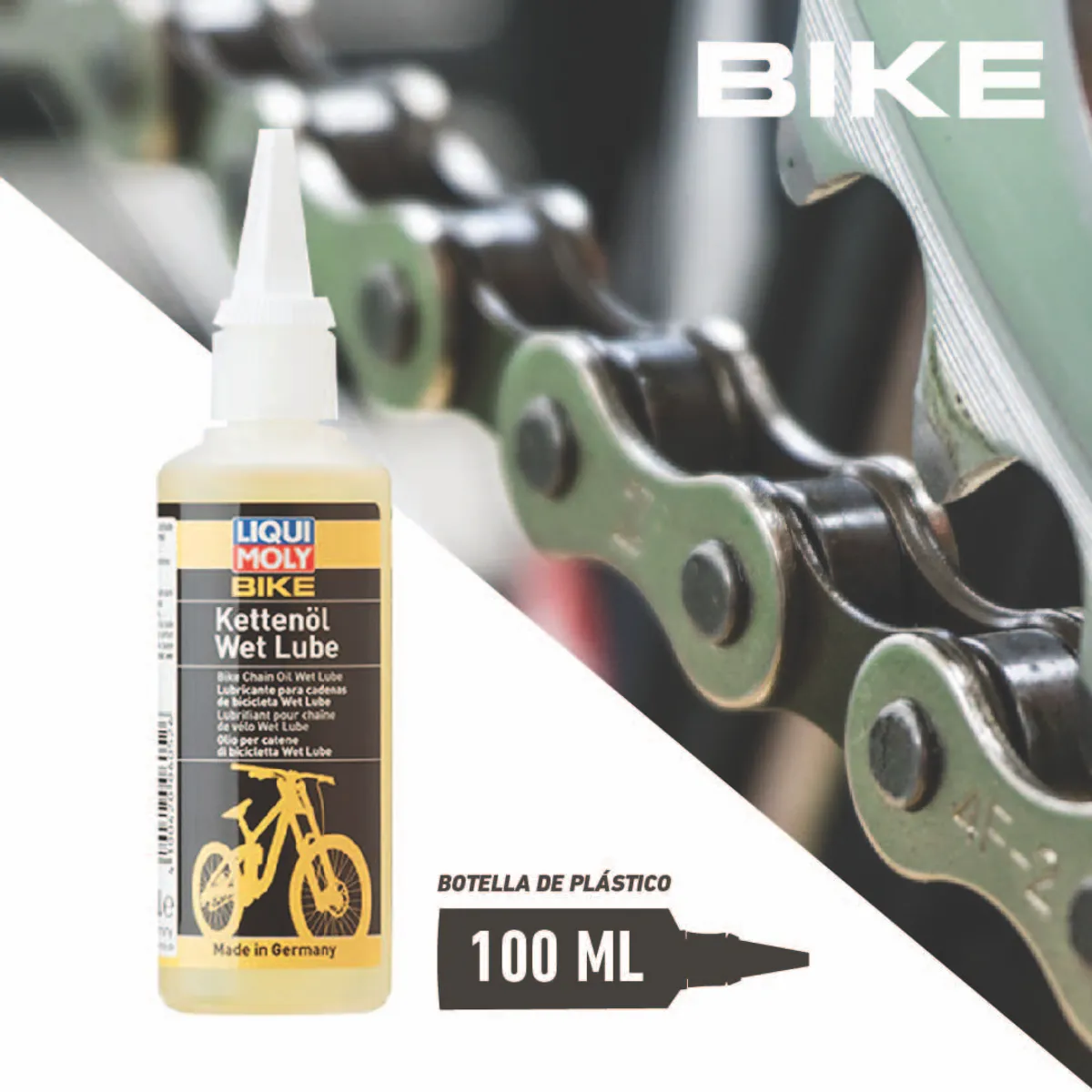 LIQUI MOLY - Aceite De Bicicleta Bike Kettenöl Wet Lube Liqui Moly 100ml