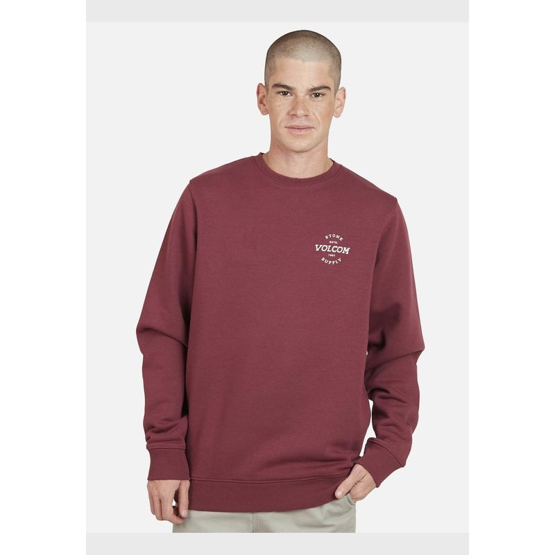VOLCOM - Poleron STONE SUPLLY Hombre Burdeo Volcom