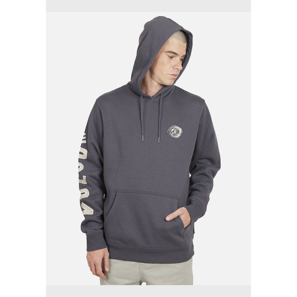 VOLCOM - Poleron VLCM CREW Hombre Gris Volcom