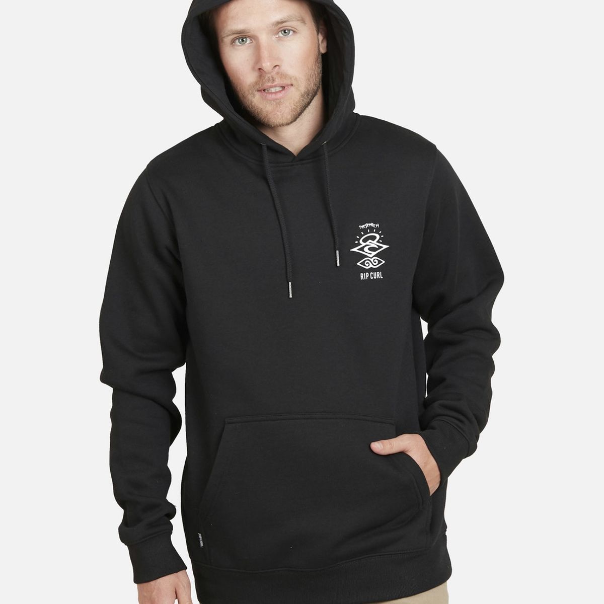 RIP CURL - Poleron THE SEARCH RIP CURL Hombre Negro Rip Curl