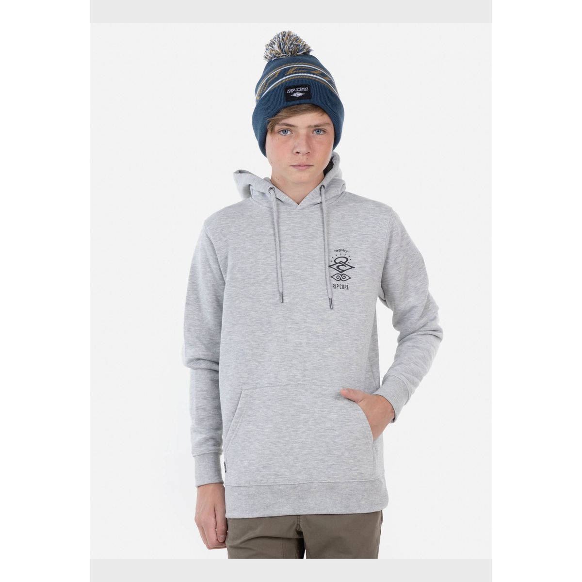 RIP CURL - Poleron THE SEARCH RIP CURL Juvenil Gris Mezcla Rip Curl