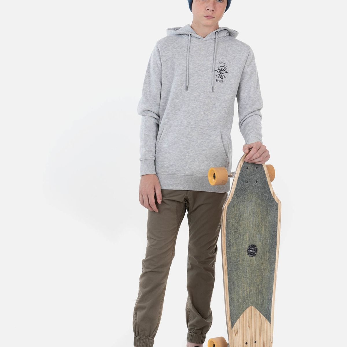 RIP CURL - Poleron THE SEARCH RIP CURL Juvenil Gris Mezcla Rip Curl