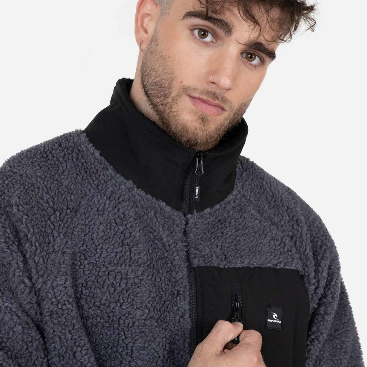 RIP CURL - Poleron RC FUTURE Hombre Gris Mezcla Rip Curl