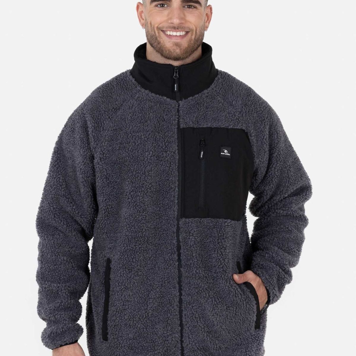 RIP CURL - Poleron RC FUTURE Hombre Gris Mezcla Rip Curl