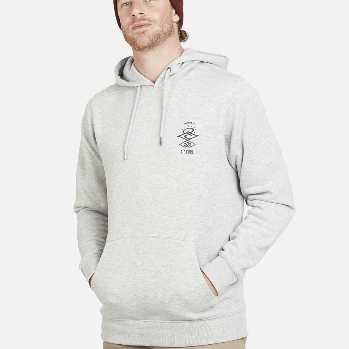 RIP CURL - Poleron THE SEARCH RIP CURL Hombre Gris Mezcla Rip Curl