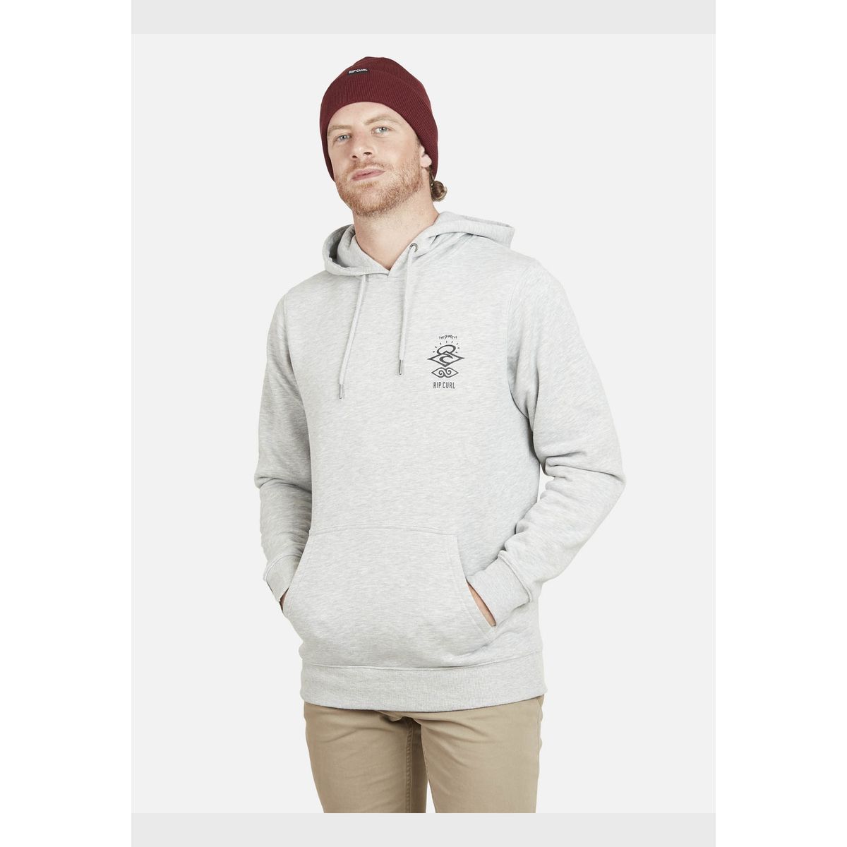 RIP CURL - Poleron THE SEARCH RIP CURL Hombre Gris Mezcla Rip Curl