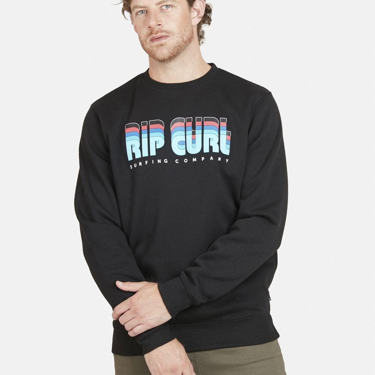 RIP CURL - Poleron CLASSIC RC Hombre Negro Rip Curl