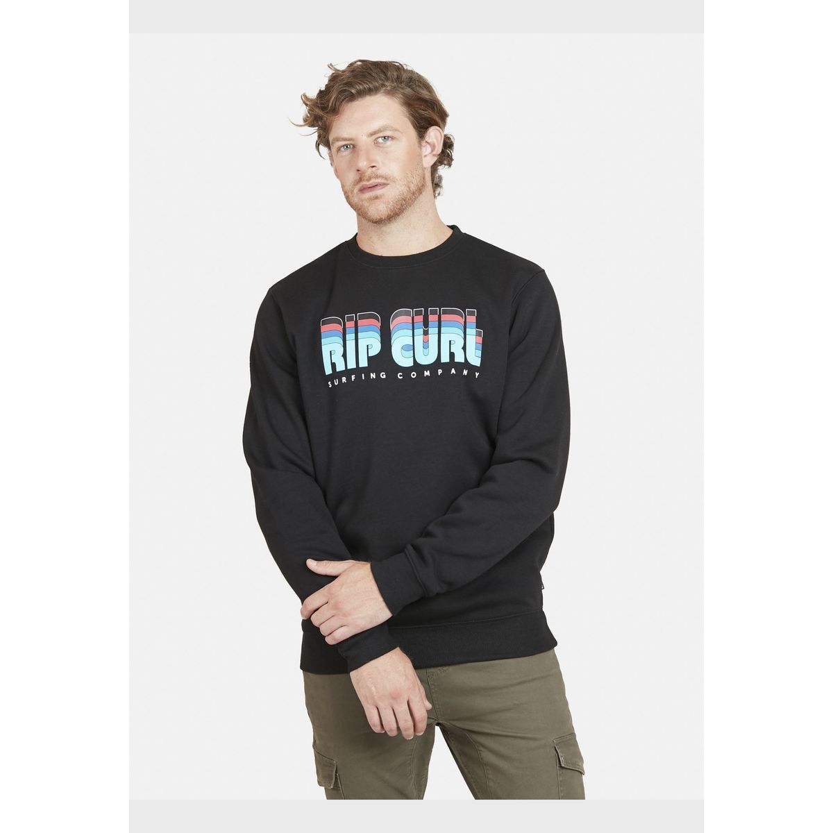 RIP CURL - Poleron CLASSIC RC Hombre Negro Rip Curl