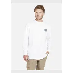 RIP CURL - Polera BLESS UP LS TEE Hombre Blanco