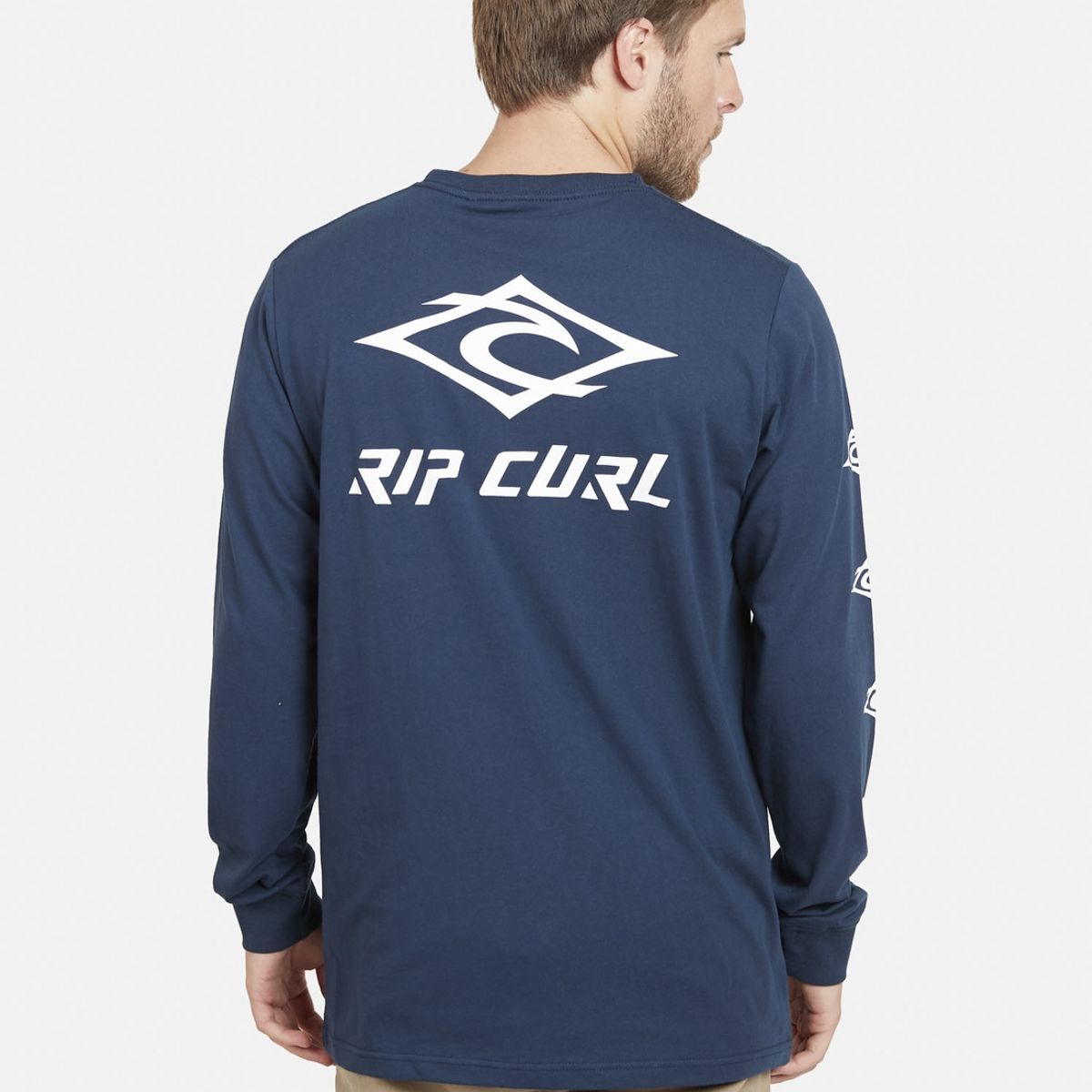 RIP CURL - Polera RETRO RIP LS TEE Hombre Marino Rip Curl