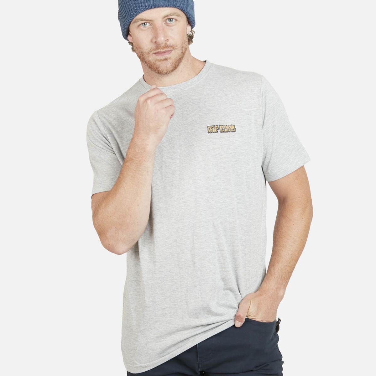 RIP CURL - Polera RIP CURL PALM Hombre Blanco Rip Curl