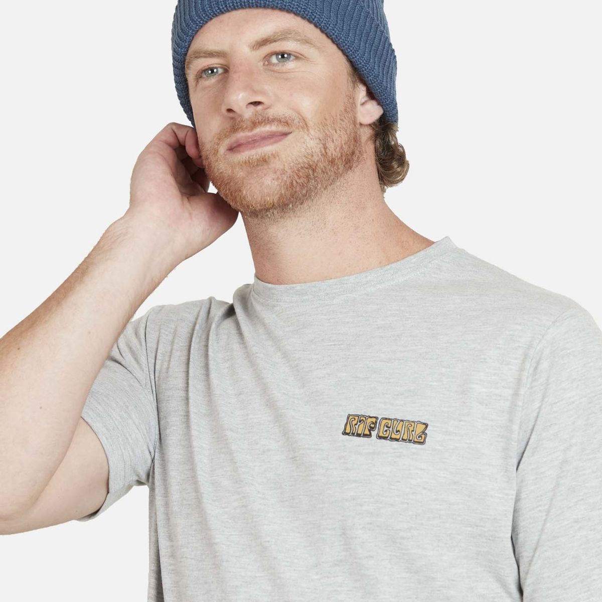 RIP CURL - Polera RIP CURL PALM Hombre Blanco Rip Curl