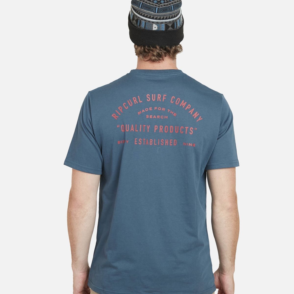 RIP CURL - Polera MADE FOR THE SEARCH TEE Hombre Marino Rip Curl