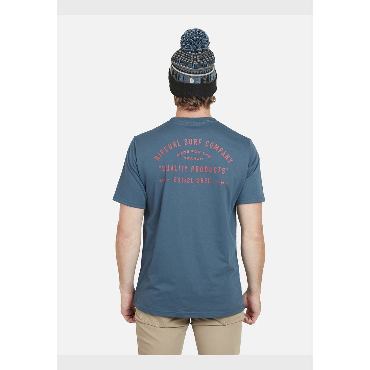 RIP CURL - Polera MADE FOR THE SEARCH TEE Hombre Marino Rip Curl