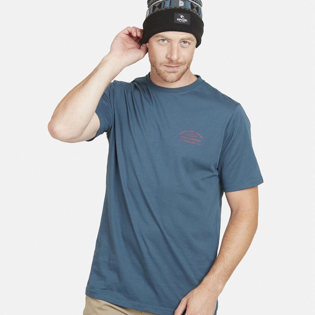 RIP CURL - Polera MADE FOR THE SEARCH TEE Hombre Marino Rip Curl