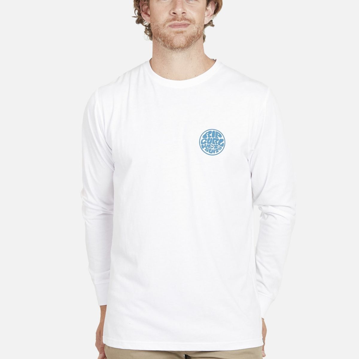 RIP CURL - Polera WETSUIT LS TEE Hombre Blanco Rip Curl