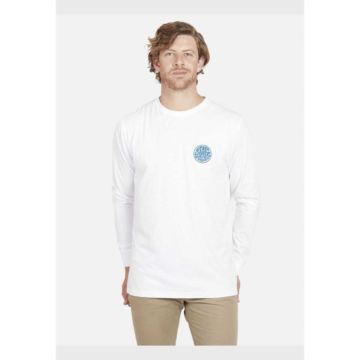 RIP CURL - Polera WETSUIT LS TEE Hombre Blanco Rip Curl
