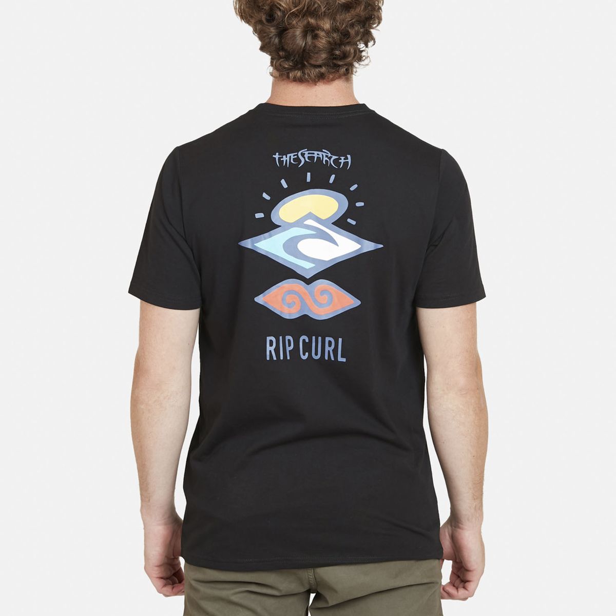 RIP CURL - Polera THE SEARCH TEE Hombre Negro Rip Curl