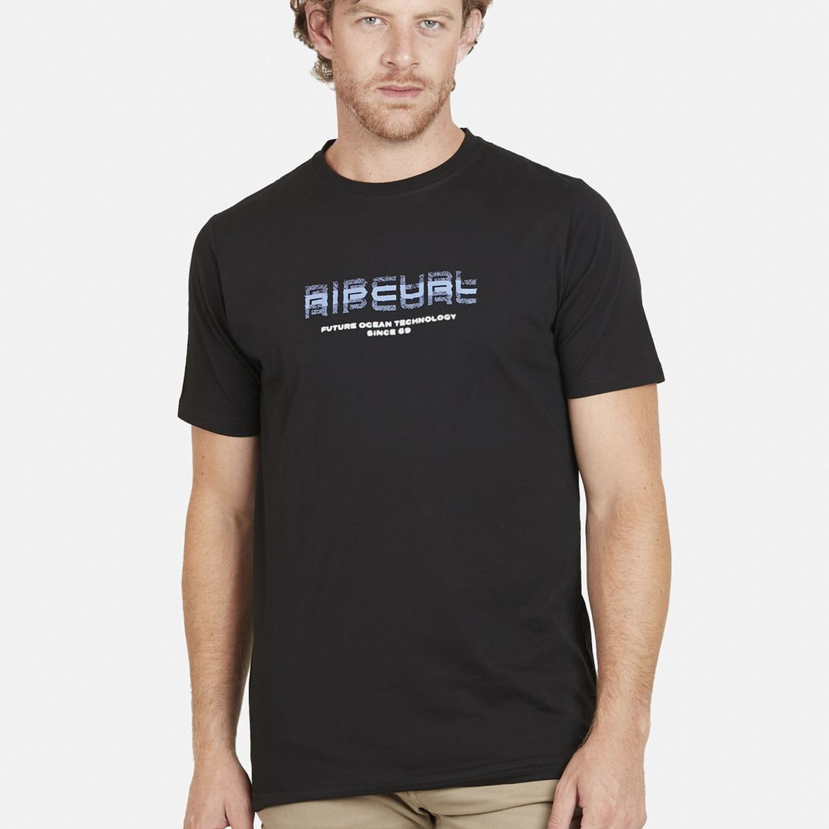 RIP CURL - Polera FUTURE OCEAN TEE Hombre Negro Rip Curl