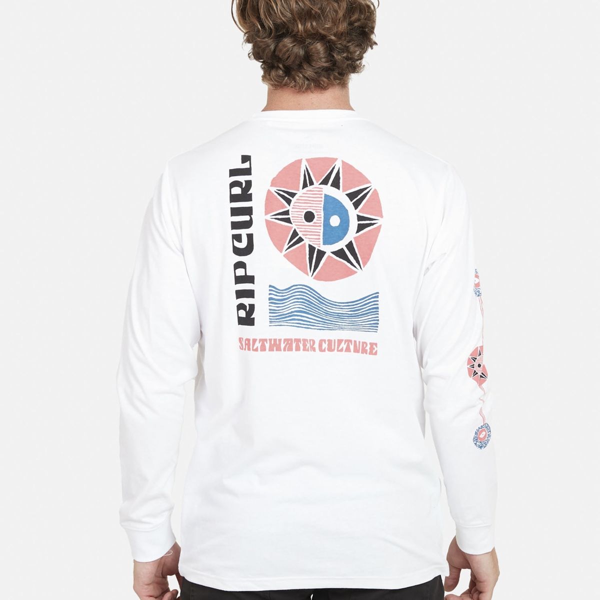 RIP CURL - Polera SWC SUN BEAMS LS TEE Hombre Blanco Rip Curl