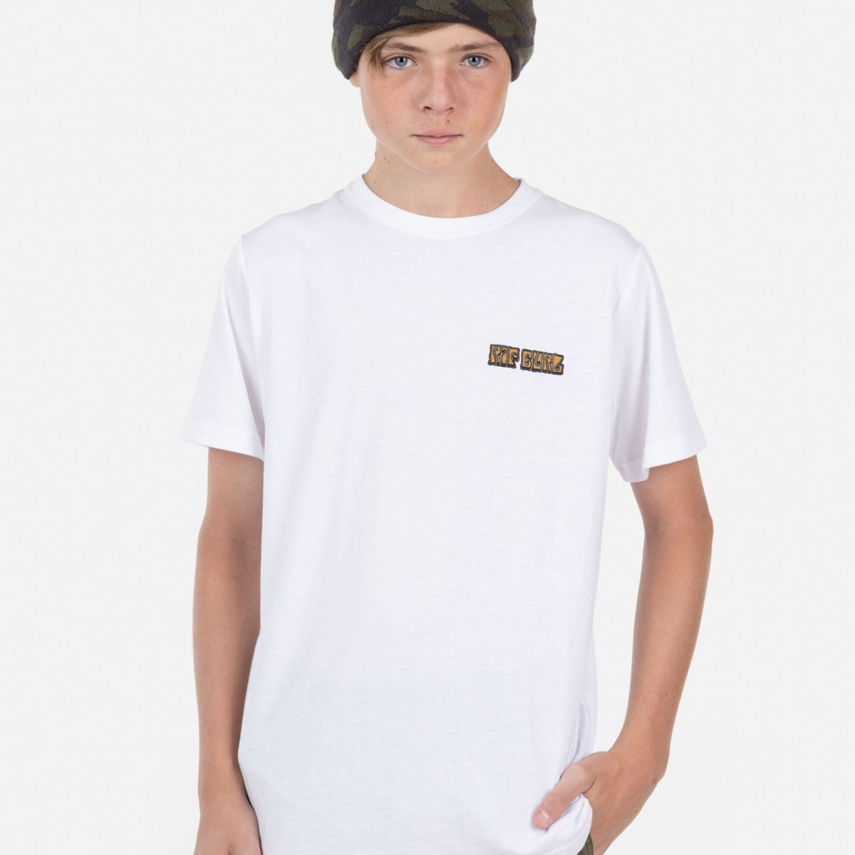 RIP CURL - Polera DEADSLED TEE Juvenil Blanco Rip Curl