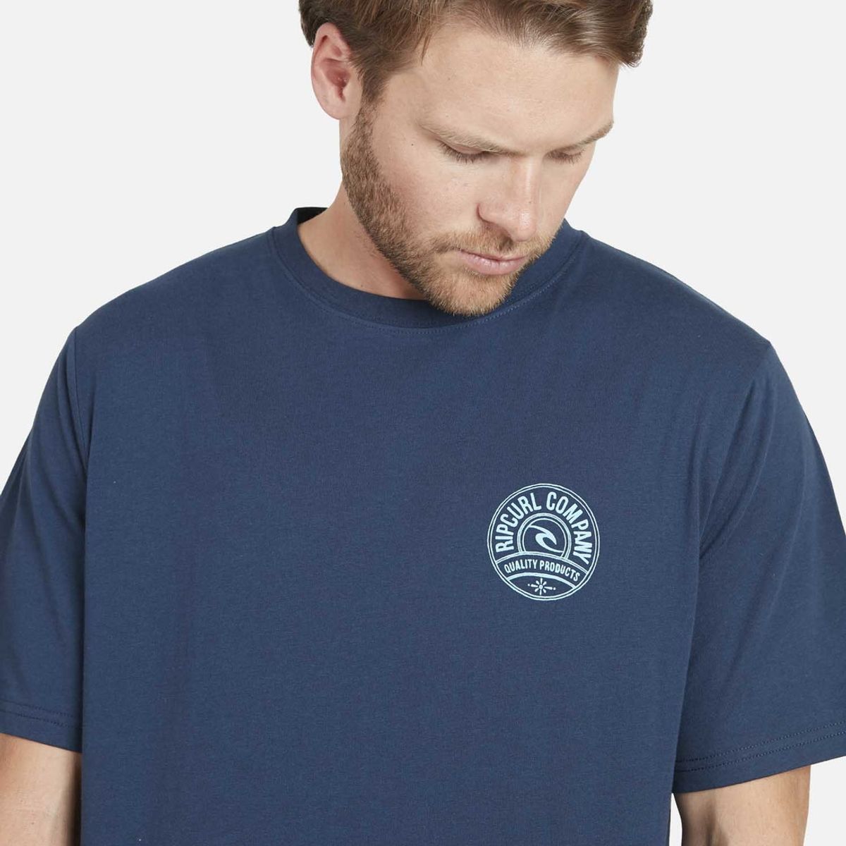 RIP CURL - Polera RIP CURL WORD Hombre Marino Rip Curl