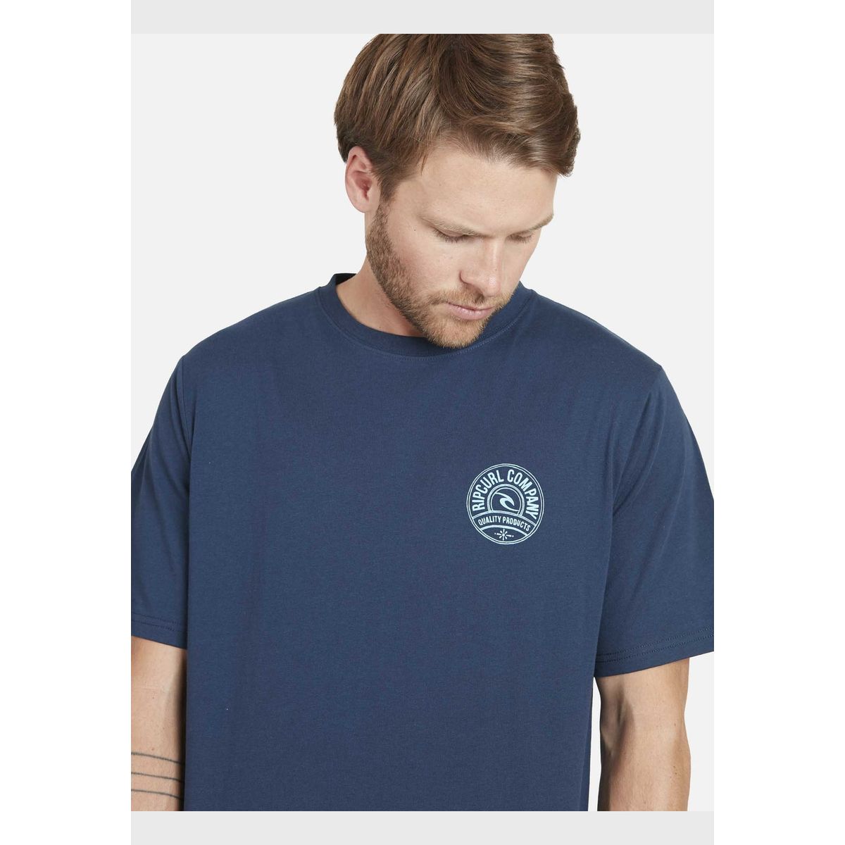 RIP CURL - Polera RIP CURL WORD Hombre Marino Rip Curl