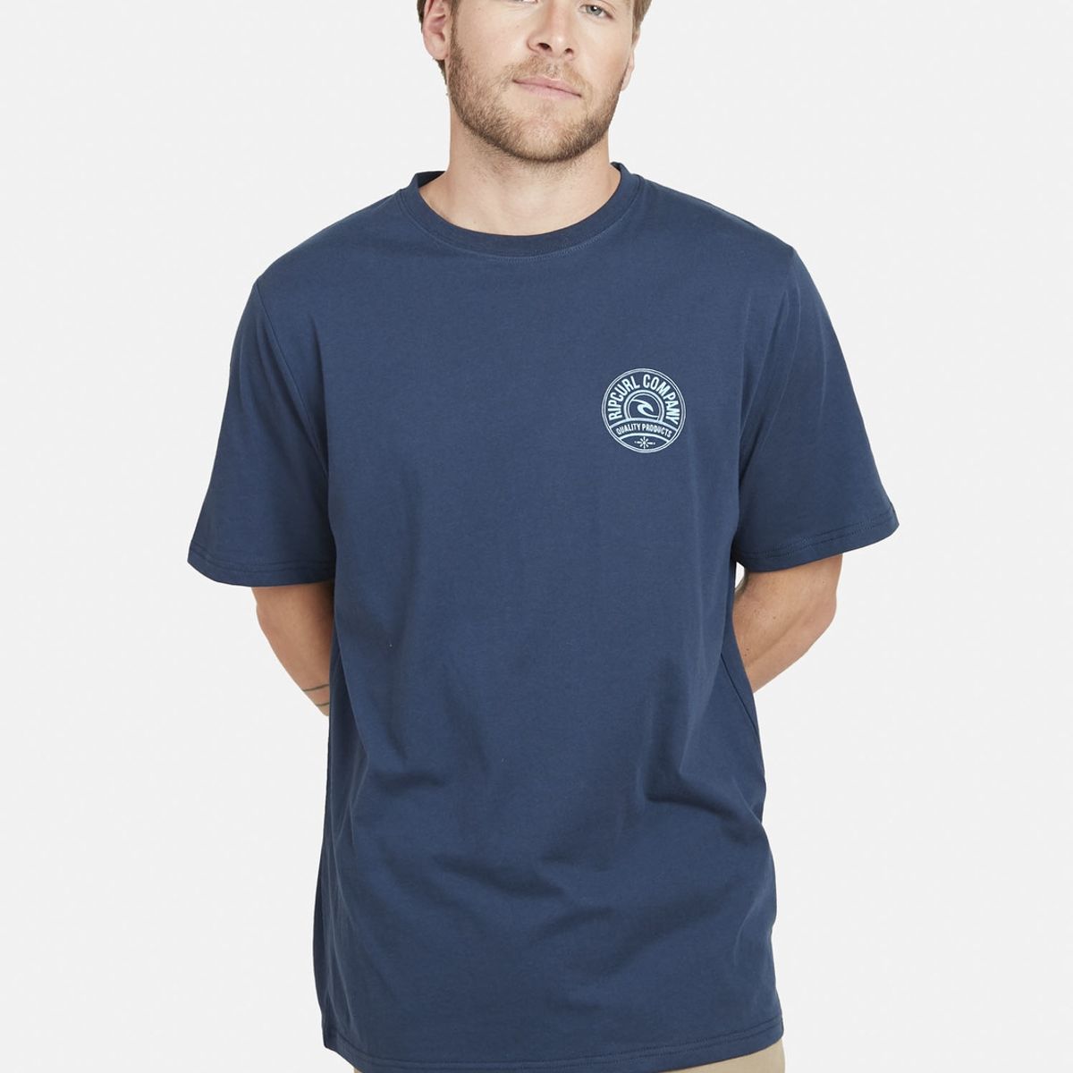 RIP CURL - Polera RIP CURL WORD Hombre Marino Rip Curl