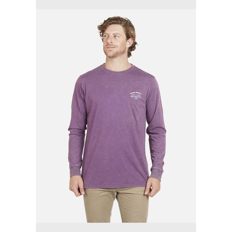 RIP CURL - Polera RIP CURL SURFING CO Hombre Burdeo Rip Curl