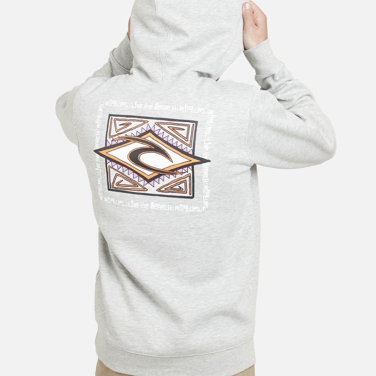 RIP CURL - Poleron RC STONE HOOD Hombre Gris Mezcla Rip Curl