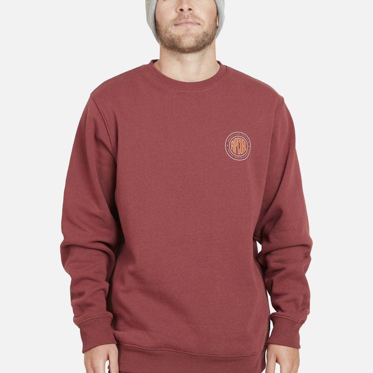 RIP CURL - Poleron RP SURF Hombre Rojo Oscuro Rip Curl