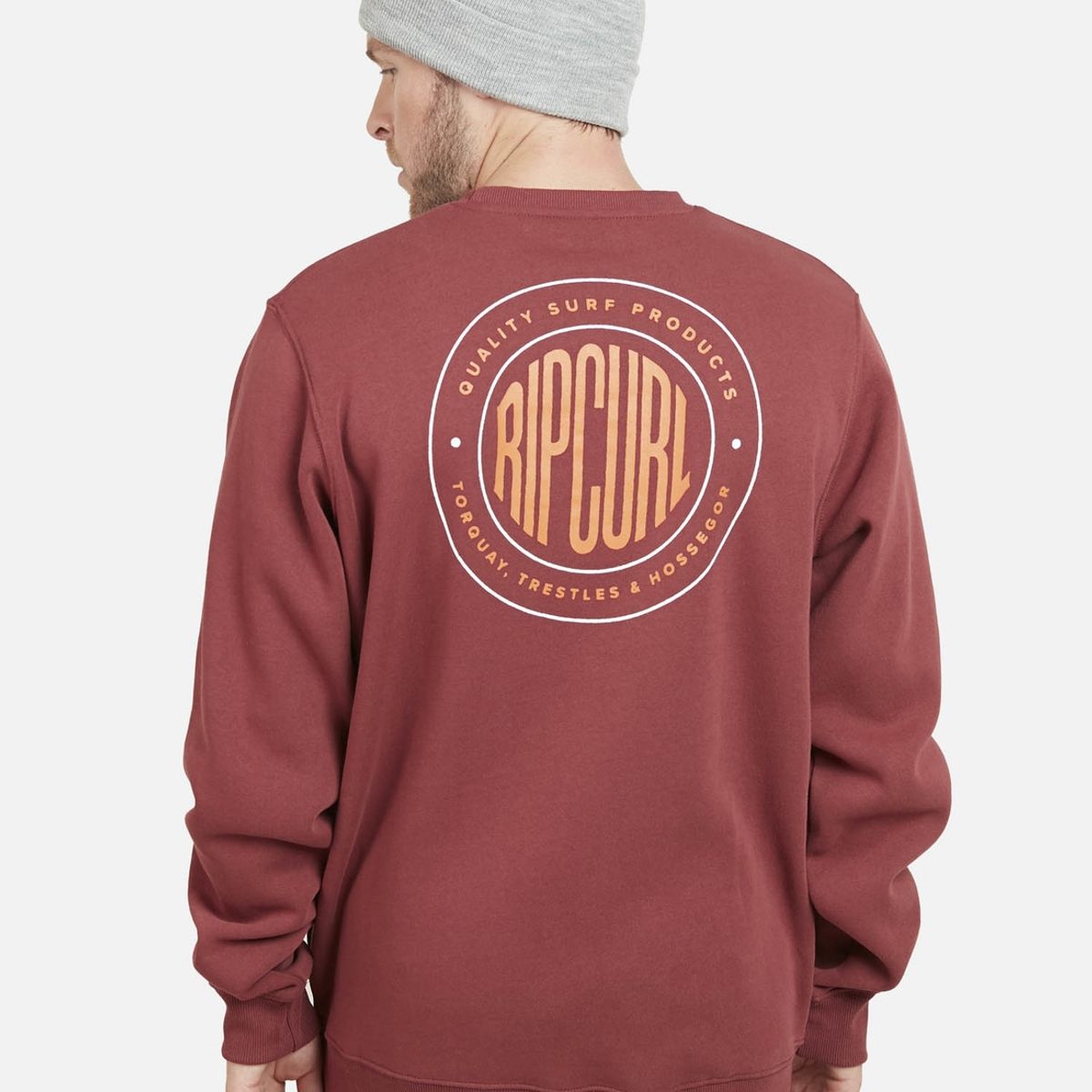 RIP CURL - Poleron RP SURF Hombre Rojo Oscuro Rip Curl