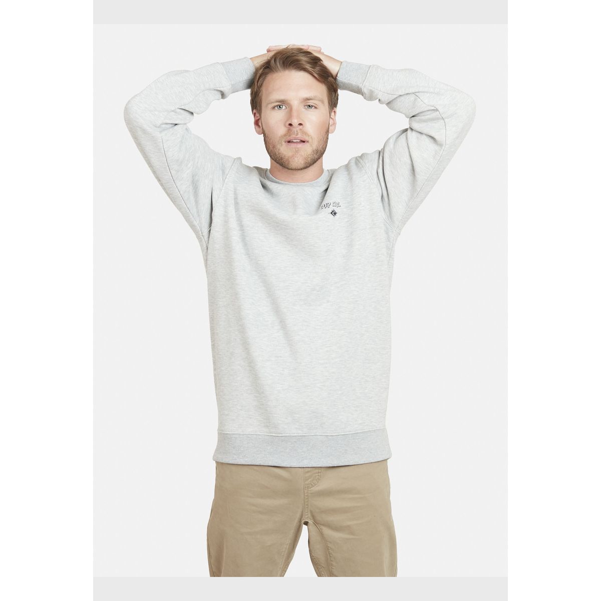 RIP CURL - Poleron RC 1969 Hombre Gris Mezcla Rip Curl