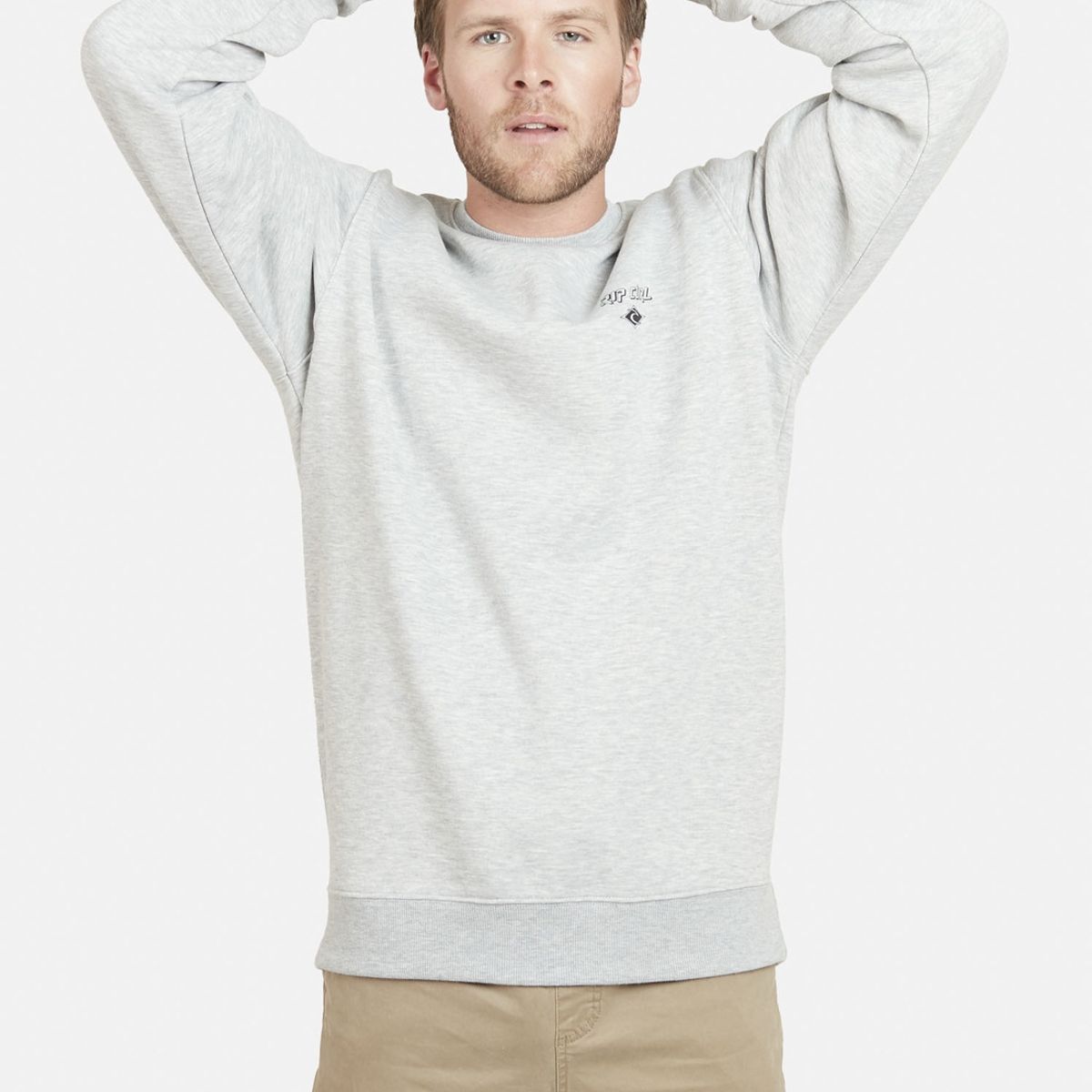 RIP CURL - Poleron RC 1969 Hombre Gris Mezcla Rip Curl