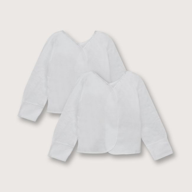 OPALINE - Camiseta con guante blanco (prematuro a 3 meses)